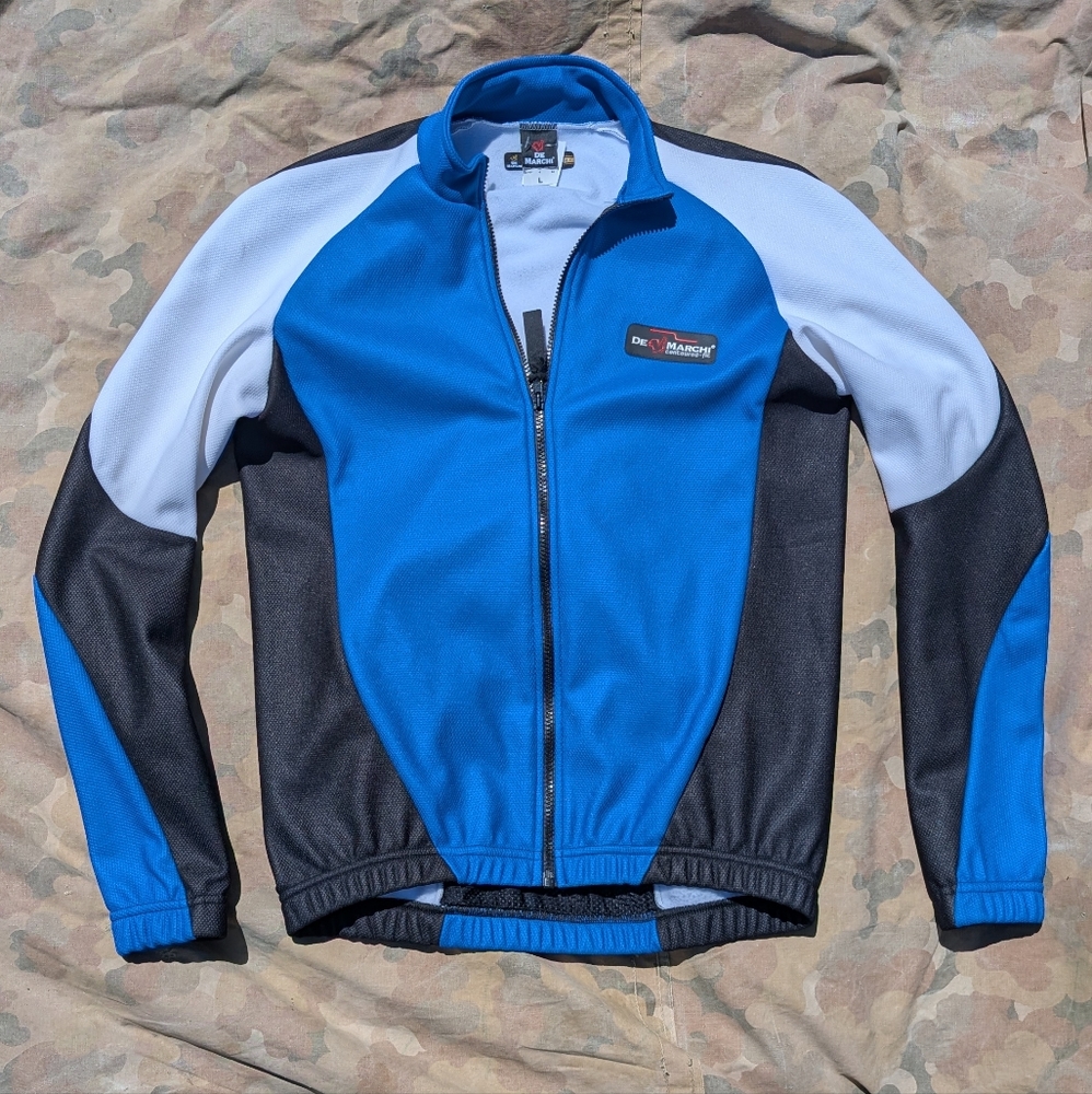 De Marchi Men's Cycling Jacket Quick-Dry Poly Large Made In Italy US Size Med/Sm
